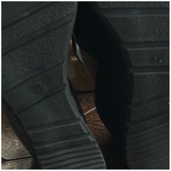 LIBERITAE LEATHER PLATFORM WEDGE SANDALS EURO SIZE 38 US SIZE 7.5 - Picture 8 of 13